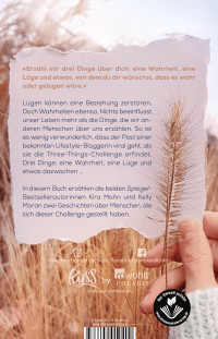 Zusatzmaterial 9783499010200 U4 von Because It's True − Tausend Momente und ein einziges Versprechen von Kira Mohn, Kelly Moran