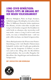 Zusatzmaterial 9783499011085 U4 von Das Long Covid Selbsthilfe-Buch: Symptome erkennen, bewältigen und ins Leben zurückfinden von Post Covid Clinic, Oxford