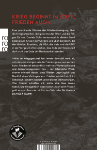 Zusatzmaterial 9783499011740 U4 von Im Krieg verlieren auch die Sieger: Nur der Frieden kann gewonnen werden von Daniela Dahn