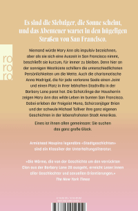 Zusatzmaterial 9783499014512 U4 von Stadtgeschichten von Armistead Maupin