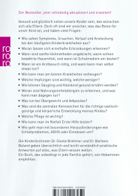 Zusatzmaterial 9783499016950 U4 von Aus der Praxis einer Kinderärztin: Sanfte Heilmethoden – Gesundes Leben – Sinnvoll impfen von Gisela Brehmer, Barbara Beland