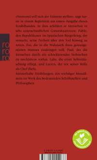 Zusatzmaterial 9783499155178 U4 von Die Kindheit eines Chefs von Jean-Paul Sartre