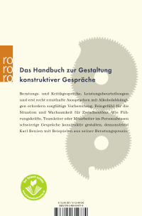Zusatzmaterial 9783499614774 U4 von Schwierige Gespräche führen: Modelle für Beratungs-, Kritik- und Konfliktgespräche im Berufsalltag von Karl Benien