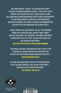 Zusatzmaterial 9783737100823 U4 von Herrndorf: Eine Biographie von Tobias Rüther