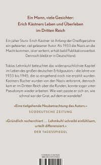 Zusatzmaterial 9783737101509 U4 von Der doppelte Erich: Kästner im Dritten Reich von Tobias Lehmkuhl