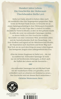 Zusatzmaterial 9783737101806 U4 von Einhundert Samstage: Stella Levi und die Suche nach einer verlorenen Welt von Michael Frank