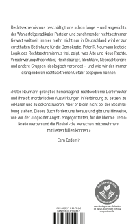 Zusatzmaterial 9783737101837 U4 von Logik der Angst: Die rechtsextreme Gefahr und ihre Wurzeln von Peter R. Neumann