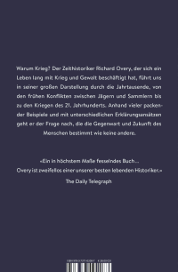 Zusatzmaterial 9783737102087 U4 von Warum Krieg? von Richard Overy