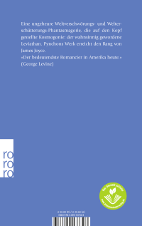 Zusatzmaterial 9783499137303 U4 von V. von Thomas Pynchon