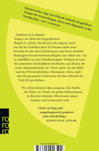 Zusatzmaterial 9783499016592 U4 von Neid von Elfriede Jelinek