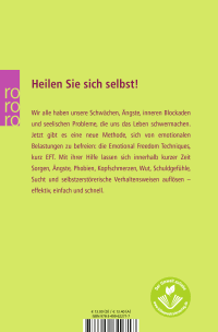 Zusatzmaterial 9783499622717 U4 von Klopf die Sorgen weg!: Emotionale Befreiung durch EFT und Energetische Psychologie von David Feinstein, Donna Eden, Gary Craig, Mike Bowen