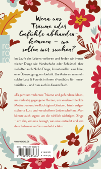 Zusatzmaterial 9783499633676 U4 von LOST AND FOUND: REGAIN YOUR HOPE & FIND YOUR PASSION FOR LIFE: Im Fundbüro für Gefühle, Hoffnungen und Wünsche von Patrick Bolle, Andrea Keller