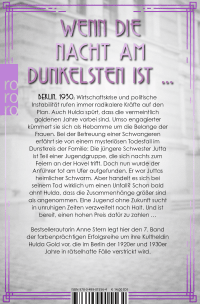 Zusatzmaterial 9783499015564 U4 von Fräulein Gold: Nacht über der Havel  von Anne Stern