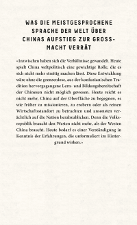 Zusatzmaterial 9783498001117 U4 von CHINESE: THE LANGUAGE  OF VICTORS: Der Aufstieg Chinas im Spiegel seiner Sprache von Thekla Chabbi