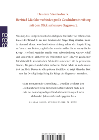 Zusatzmaterial 9783499630903 U4 von Der Dreißigjährige Krieg: Europäische Katastrophe, deutsches Trauma 1618 – 1648 von Herfried Münkler