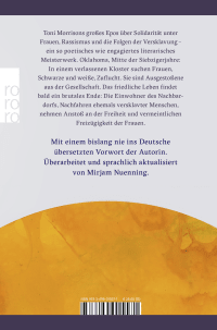 Zusatzmaterial 9783499015571 U4 von Paradies von Toni Morrison