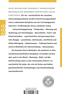 Zusatzmaterial 9783499556784 U4 von Empirische Sozialforschung: Grundlagen, Methoden, Anwendungen von Andreas Diekmann
