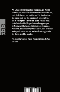 Zusatzmaterial 9783499613494 U4 von Leben nach dem Tod: Die Erforschung einer unerklärlichen Erfahrung von Raymond A. Moody