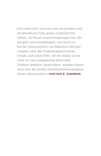 Zusatzmaterial 9783498005641 U4 von Vladimir Nabokov: Die russischen Jahre 1899 - 1940 von Brian Boyd