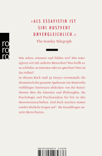 Zusatzmaterial 9783499269776 U4 von Leben, Denken, Schauen von Siri Hustvedt