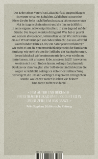 Zusatzmaterial 9783498003418 U4 von Vaters Kiste: Eine Geschichte über das Erben von Lukas Bärfuss