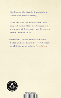 Zusatzmaterial 9783498009472 U4 von Tod auf Raten von Louis-Ferdinand Céline