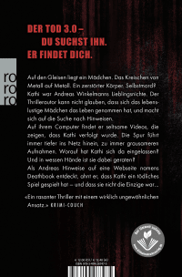 Zusatzmaterial 9783499267475 U4 von Deathbook von Andreas Winkelmann, Gregor Middendorf
