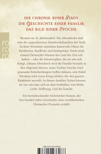 Zusatzmaterial 9783499276088 U4 von Das Erbe der Altendiecks: Eine Uhrmacher-Saga von Hendrik Lambertus