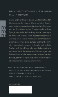Zusatzmaterial 9783499269622 U4 von Der Fall Bramard von Davide Longo