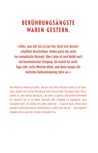 Zusatzmaterial 9783499633188 U4 von Liebespraxis: Eine Sexologin erzählt von Ann-Marlene Henning