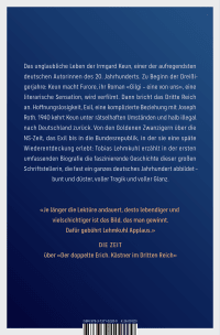 Zusatzmaterial 9783737102209 U4 von Keine von uns: Das Leben der Irmgard Keun von Tobias Lehmkuhl