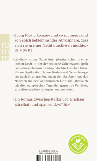 Zusatzmaterial 9783499242588 U4 von Libidissi von Georg Klein