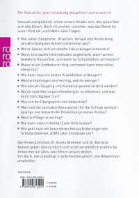 Zusatzmaterial 9783499616204 U4 von THE PAEDIATRICIAN’S HANDBOOK: Sanfte Heilmethoden – Gesundes Leben – Sinnvoll impfen von Gisela Brehmer, Barbara Beland