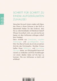 Zusatzmaterial 9783499006869 U4 von Alles in Ordnung: Dein praktischer KonMari-Begleiter für Wohnung und Leben von Marie Kondo