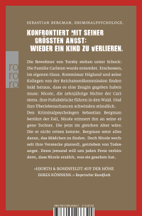 Zusatzmaterial 9783499266621 U4 von Das Mädchen, das verstummte von Michael Hjorth, Hans Rosenfeldt