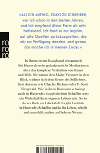Zusatzmaterial 9783499020414 U4 von Nicht hier, nicht dort von Siri Hustvedt