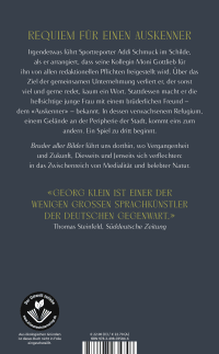 Zusatzmaterial 9783498035846 U4 von Bruder aller Bilder von Georg Klein