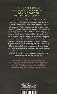 Zusatzmaterial 9783463000732 U4 von Dienstmädchen für ein Jahr von Sigrid Boo