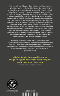 Zusatzmaterial 9783737101639 U4 von «Darling, it’s Dilius!»: Erinnerungen mit großem A von Friedrich Christian Delius