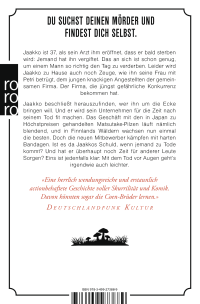 Zusatzmaterial 9783499273889 U4 von Die letzten Meter bis zum Friedhof von Antti Tuomainen