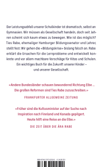 Zusatzmaterial 9783737102520 U4 von Endlich mal anfangen: Was Kinder und Schulen wirklich brauchen, um Bildung zu sichern von Ties Rabe