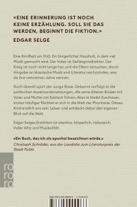 Zusatzmaterial 9783499000966 U4 von Hast du uns endlich gefunden von Edgar Selge