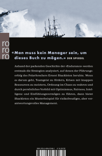 Zusatzmaterial 9783499615481 U4 von Shackletons Führungskunst: Was Manager von dem großen Polarforscher lernen können von Margot Morrell, Stephanie Capparell