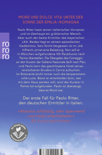 Zusatzmaterial 9783499002434 U4 von Mord in Parma: Paolo Ritter ermittelt von Dani Scarpa