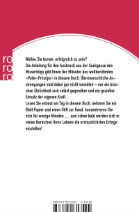 Zusatzmaterial 9783499613524 U4 von Alles ist erreichbar: Erfolg kann man lernen von Raymond Hull