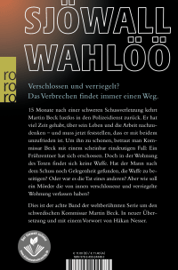 Zusatzmaterial 9783499244483 U4 von Verschlossen und verriegelt: Ein Kommissar-Beck-Roman von Maj Sjöwall, Per Wahlöö