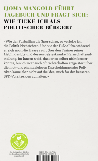 Zusatzmaterial 9783498001193 U4 von Der innere Stammtisch: Ein politisches Tagebuch von Ijoma Mangold