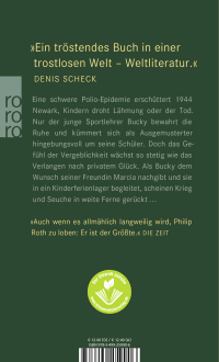 Zusatzmaterial 9783499259906 U4 von Nemesis von Philip Roth