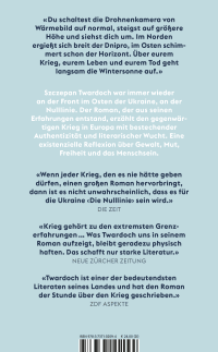 Zusatzmaterial 9783737102094 U4 von Die Nulllinie: Roman aus dem Krieg von Szczepan Twardoch