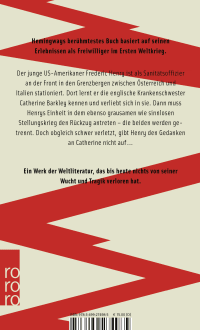 Zusatzmaterial 9783499274985 U4 von In einem anderen Land von Ernest Hemingway